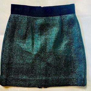 MILLY Emerald Green Mini Skirt